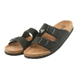 Pánské profilované černé pantofle Big Star 174605 černá 3