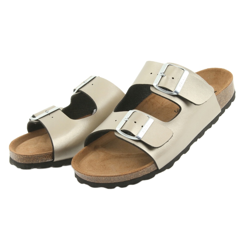 Zdravotní pantofle IZZI BIOX ALEX zlaté zlatý 3