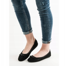 GUAPISSIMA Balerínky se třpytkami černý 1