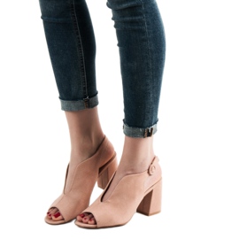 Milaya Vestavěné sandály růžový 1