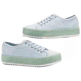 SHELOVET Espadrilky modrý 2