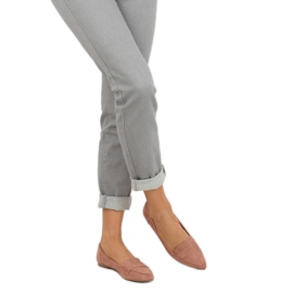 Růžové špičaté balerínky 302 Pink růžový 2