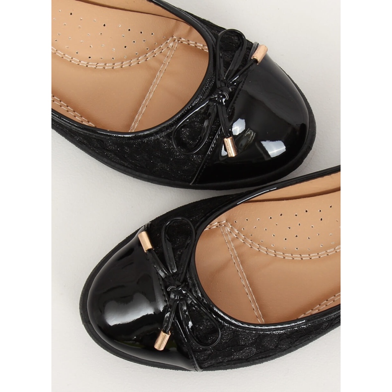 Černé dámské balerínky 7846-P Black černý 1