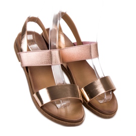 Laura Mode Nazouvací sandály žlutá 1