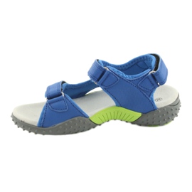 Chlapecké sandály American Club HL16 modré / limetkové modrý zelená 2