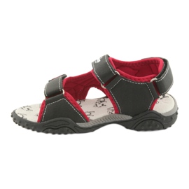 American Club Sandály Monster Truck HL18 Black/Red Leather Insert černý 2