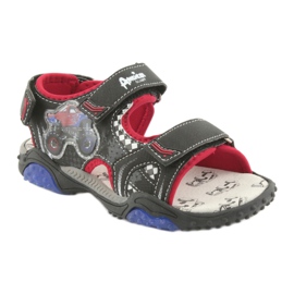 American Club Sandály Monster Truck HL18 Black/Red Leather Insert černý 1