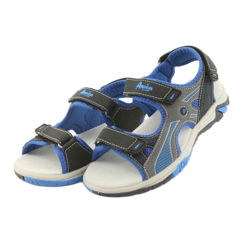 Chlapecké sandály Navy / Royal American Club RL22 modrý šedá námořnická modř 3