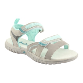 American Club American Sandals Sports Sports HL14 šedá/zelená 1