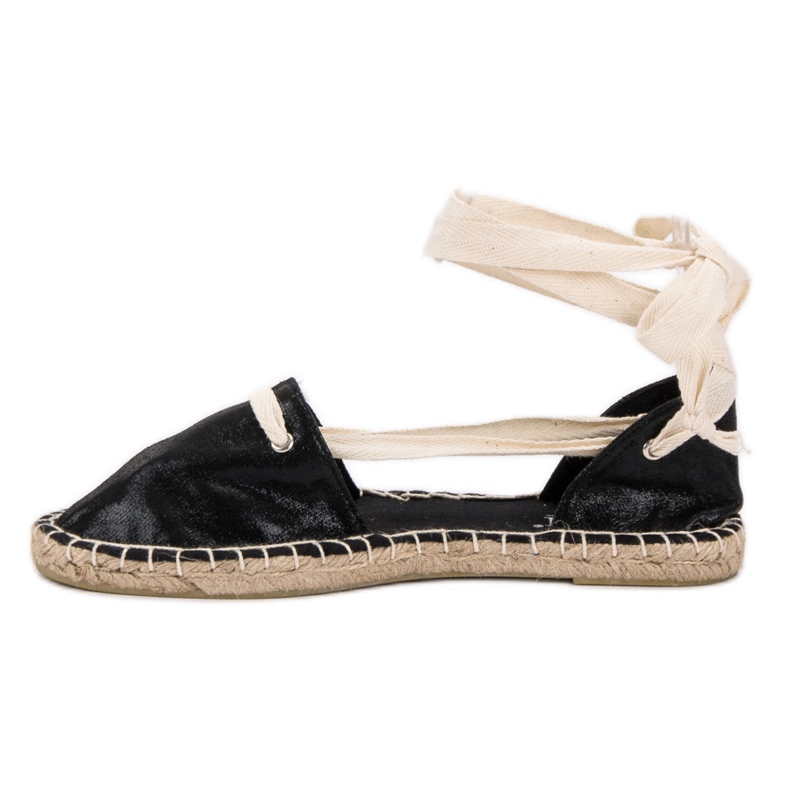 Cm Paris Vázané espadrilky černý 1