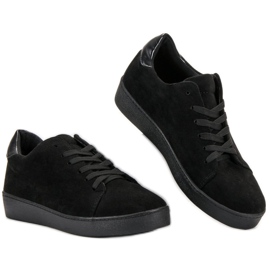 Lucky Shoes Semišové sportovní boty černý 2
