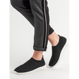 SHELOVET Textilní sportovní obuv černá 2