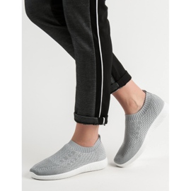 SHELOVET Textilní sportovní obuv šedá 1
