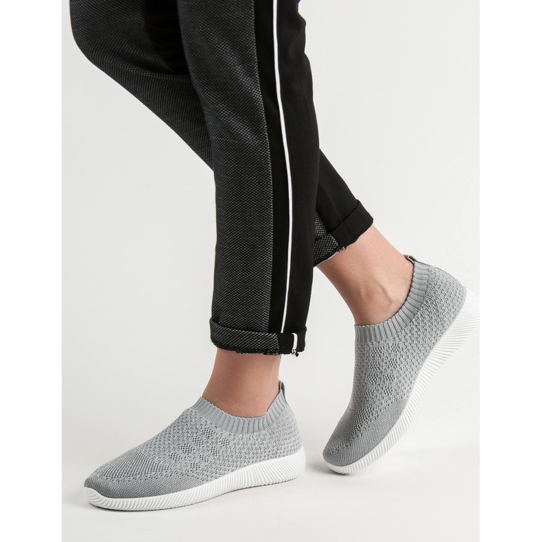 SHELOVET Textilní sportovní obuv šedá 1