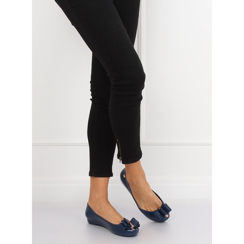 Tmavě modré balerínky Meliski CK87-P Blue námořnická modř 2