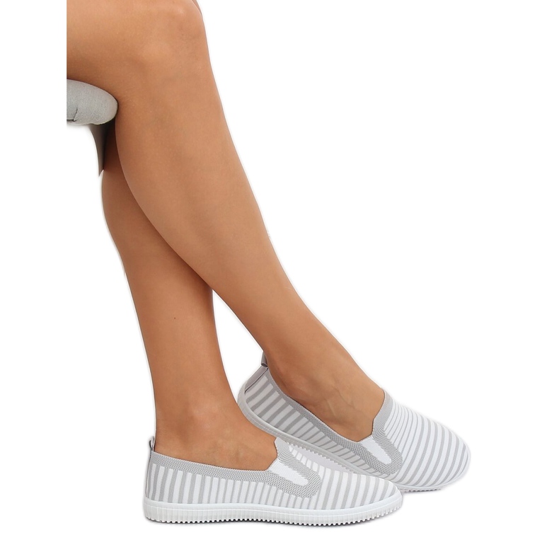 Šedé sliderové tenisky XJ-2909 bílý šedá 1