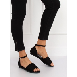 Černé MM-589 Odhalené černé baleríny černý 1