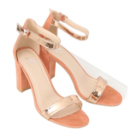 Růžové sandály GF-WL-35 Pink na sloupku růžový 1