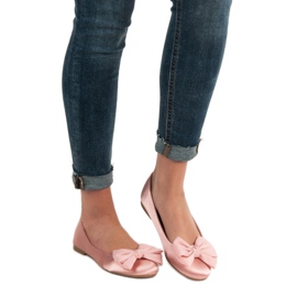 BELLAMILA Saténové balerínky růžový 1 BELLAMILA Saténové balerínky růžový 1