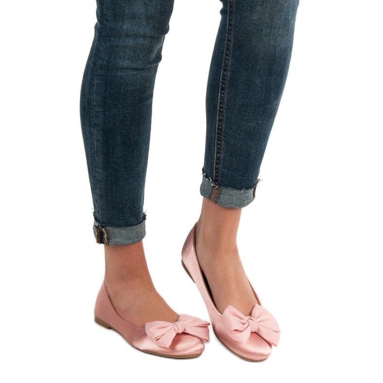 BELLAMILA Saténové balerínky růžový 1 BELLAMILA Saténové balerínky růžový 1