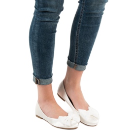 BELLAMILA Saténové balerínky bílý 2 BELLAMILA Saténové balerínky bílý 2