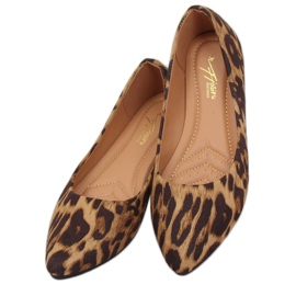 Dámské leopardí balerínky HH16 Leopard hnědý 1