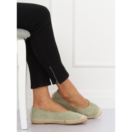 Zelená balerína espadrilky N-2980 L. ZELENÁ zelený 1