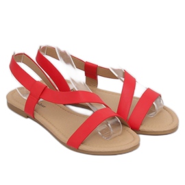 Červené dámské sandály 938 Red 1