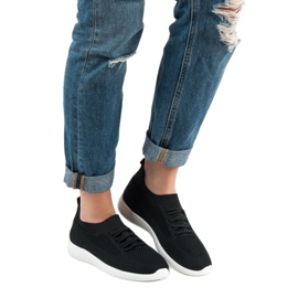 SHELOVET Nazouvací sportovní obuv černá 2 SHELOVET Nazouvací sportovní obuv černá 2