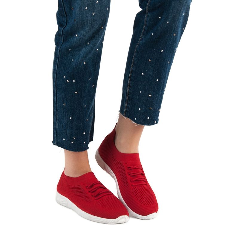 SHELOVET Nazouvací sportovní obuv červené 2