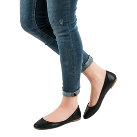 SHELOVET Černé balerínky černá 2