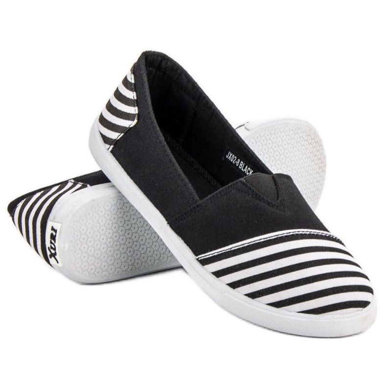 SHELOVET Slip On lehké tenisky bílý černý 1