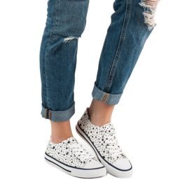 J. Star Béžové tenisky s hvězdami bílý černá 2