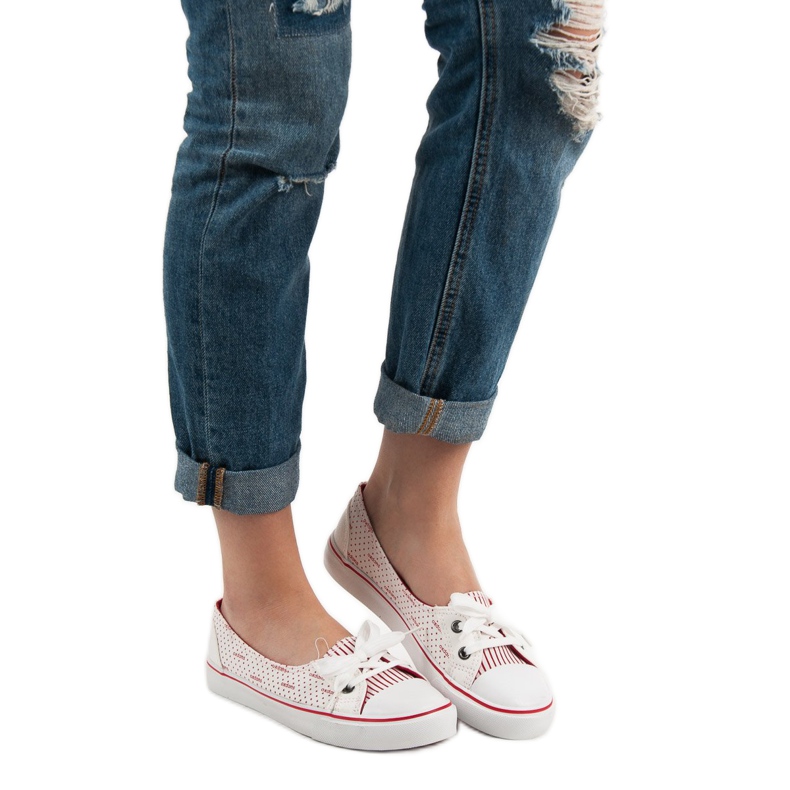 J. Star Bílé nízké tenisky bílý 2