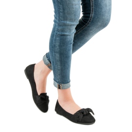 Queen Vivi Semišové balerínky černý 2