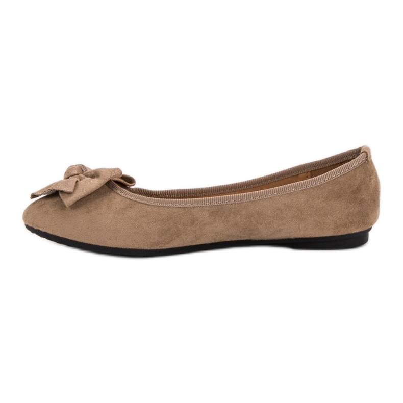 JESSY ROSS Baletka s mašlí hnědý 2