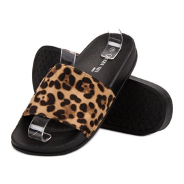 Queen Vivi Pohodlné semišové pantofle hnědý 1