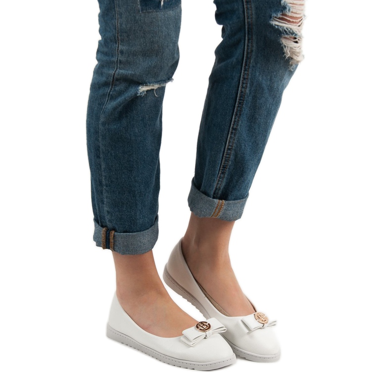 Miss Laura Bílé balerínky bílý 2