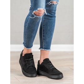 SDS Semišové sportovní boty černý 2