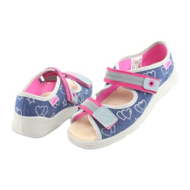 Dětské boty Befado 869Y134 šedá růžový námořnická modř 4