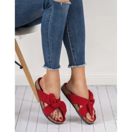 Cm Paris Semišové pantofle červený 2