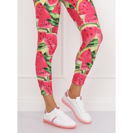 Dámské bílé a růžové tenisky 2B9XX923 BÍLÉ / RŮŽOVÉ bílý růžový 1