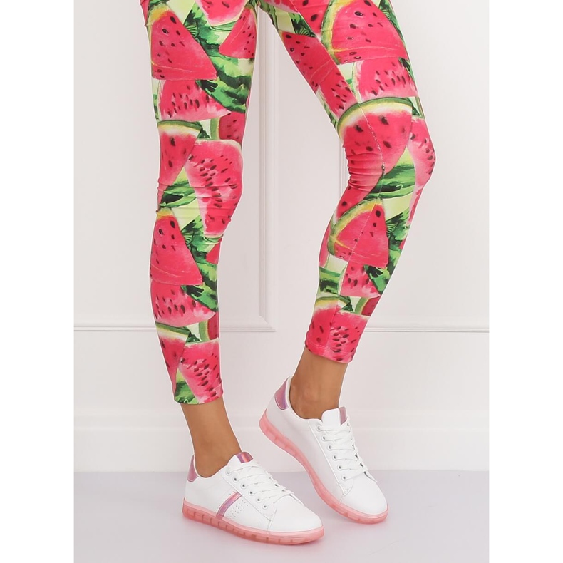 Dámské bílé a růžové tenisky 2B9XX923 BÍLÉ / RŮŽOVÉ bílý růžový 1