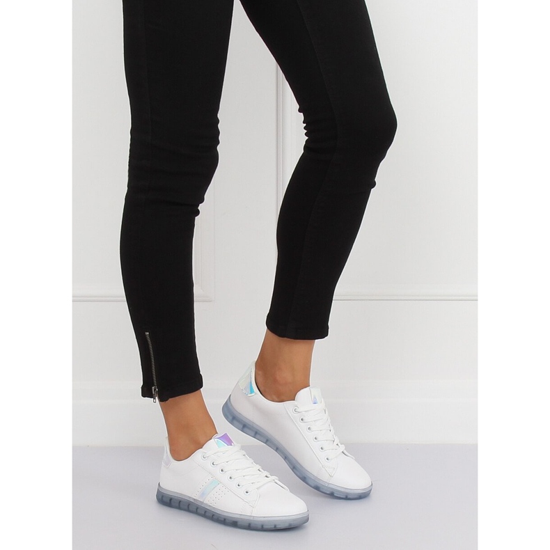 Dámské bílé a modré tenisky 2B9XX923 BÍLÁ / MODRÁ bílý modrý 2