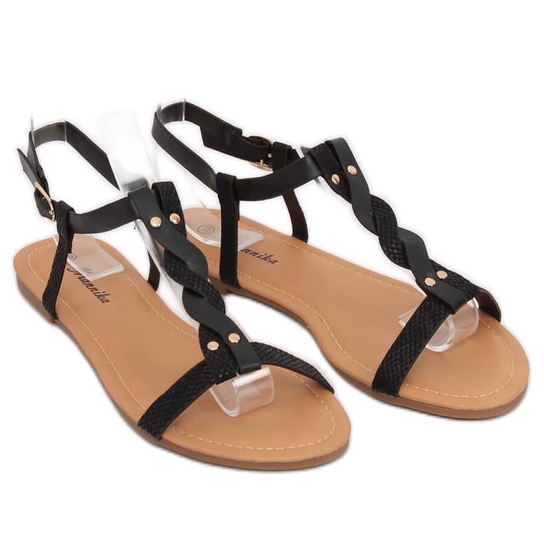 Černé dámské sandály S060071 Black černý 1
