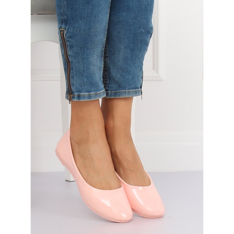 Růžové dámské balerínky JX76P Pink růžový 2