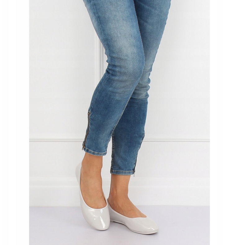 Šedé dámské balerínky JX76P Grey šedá 2