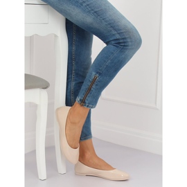 Dámské béžové balerínky JX76P Béžové béžový 2