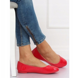 Červené dámské balerínky JX76P Red červený 1