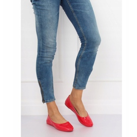 Červené dámské balerínky JX76P Red červený 2